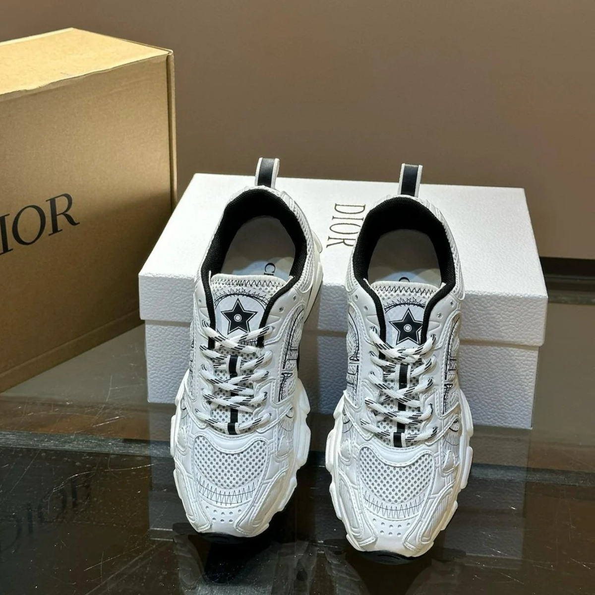 SET DIOR – MINI LADY DIOR BAG BLACK & CHRONO SNEAKER